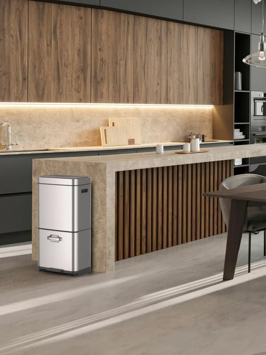 Küchenmülleimer-Westwing Abfalleimer Himalaya mit Sensor-Funktion, 35 L + 25 L