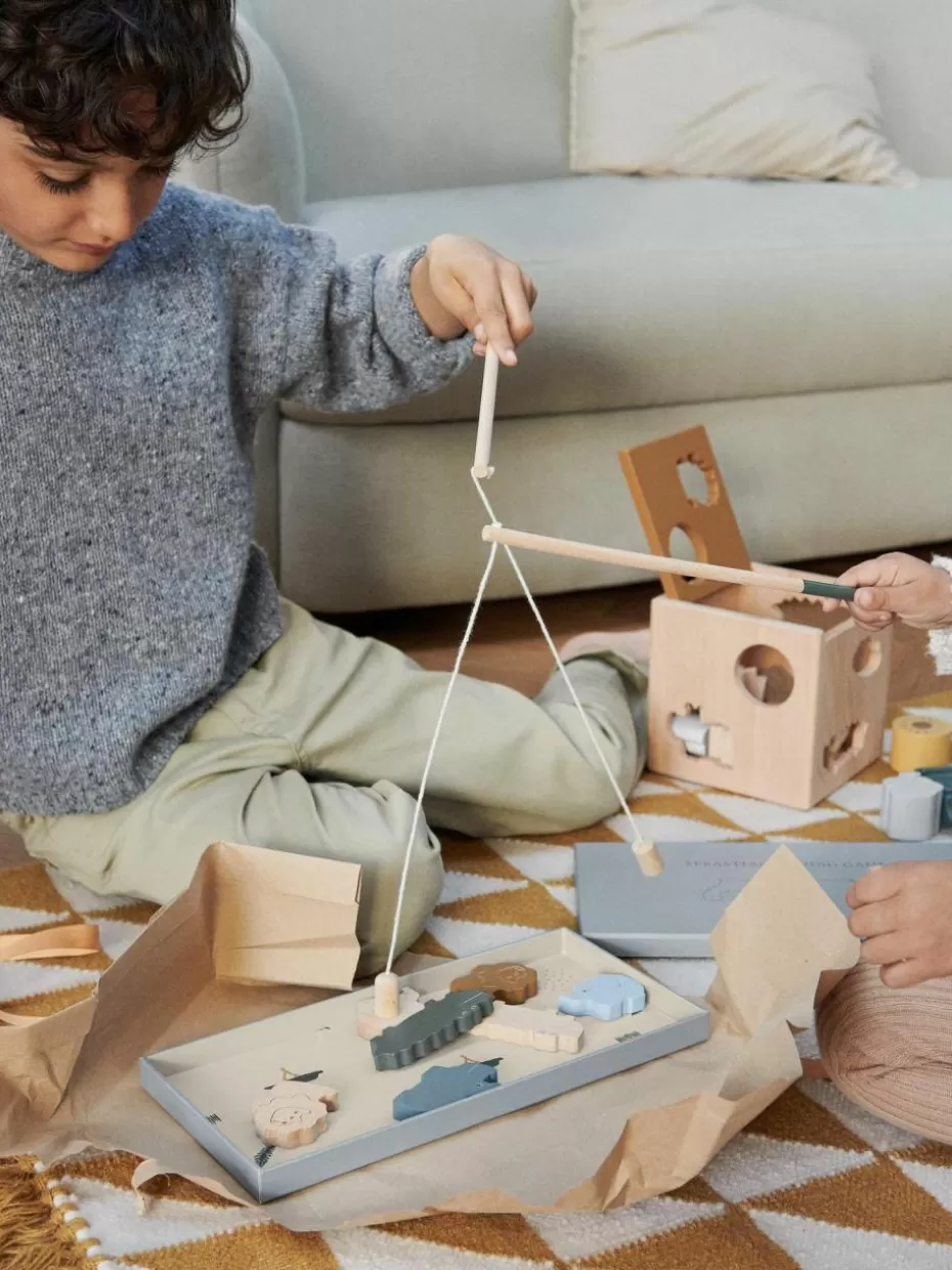 Spielzeug & Kuscheltiere-Liewood Angel-Spielset Sebastian aus Buchenholz, 9-tlg.