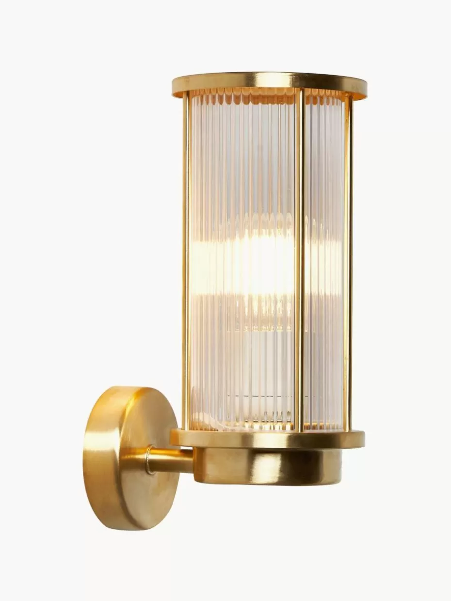 Außenwandleuchten-Westwing Außenwandleuchte Linton Goldfarben