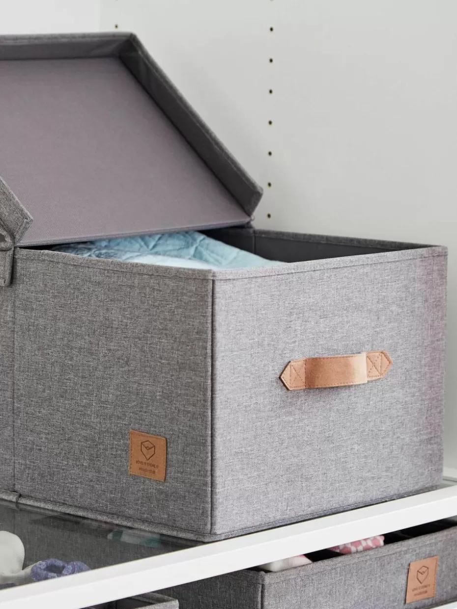 Boxen-Store It Aufbewahrungsbox Premium Dunkelgrau, Braun