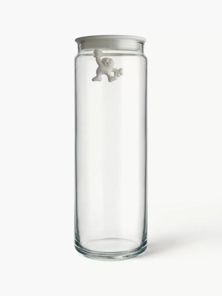 Küchenaufbewahrung-Alessi Aufbewahrungsdose Gianni, H 31 cm Weiß, Transparent