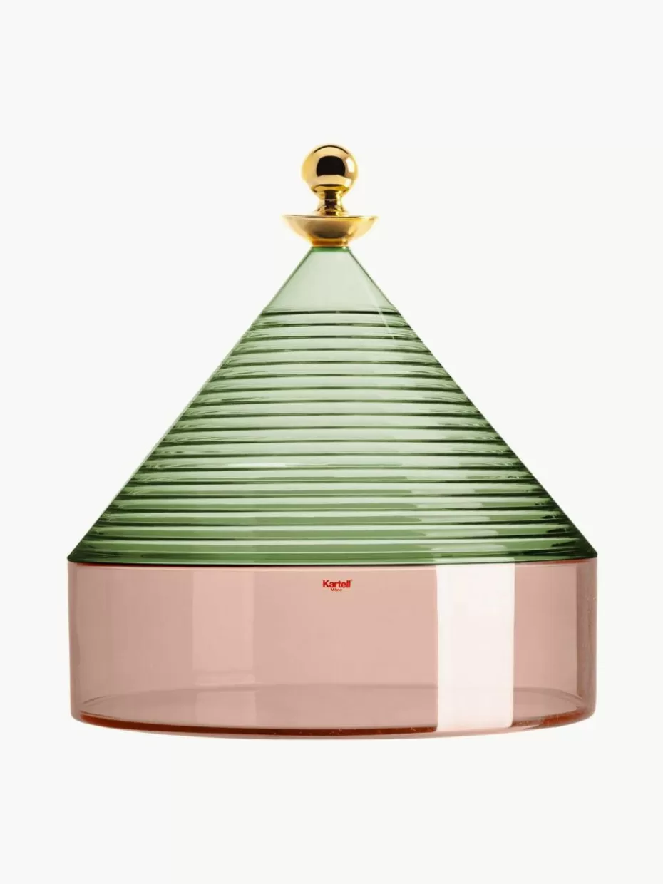 Dosen & Schmuckkästchen-Kartell Aufbewahrungsdose Trullo Grün, Rosa