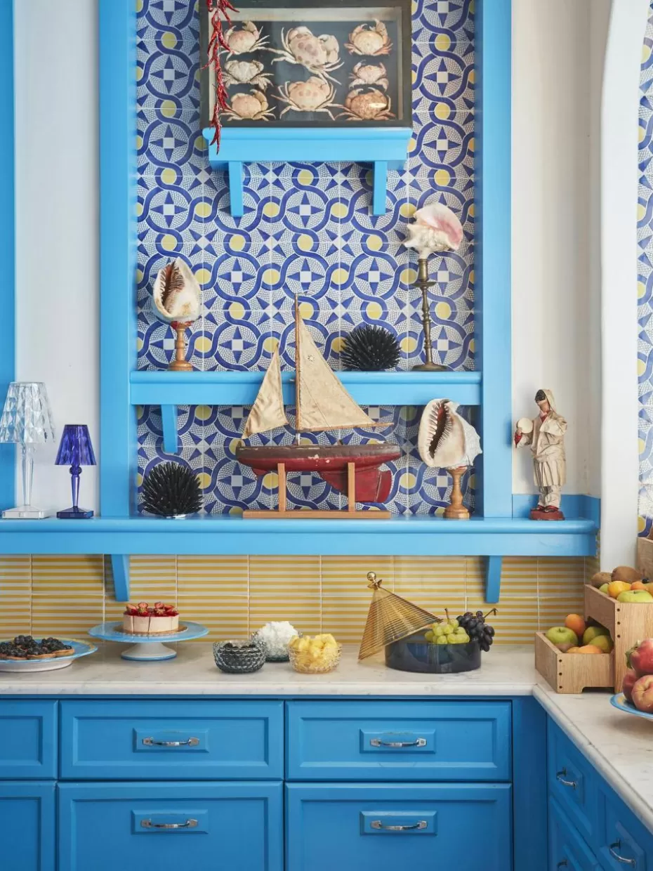 Dosen & Schmuckkästchen-Kartell Aufbewahrungsdose Trullo Gelb, Blau