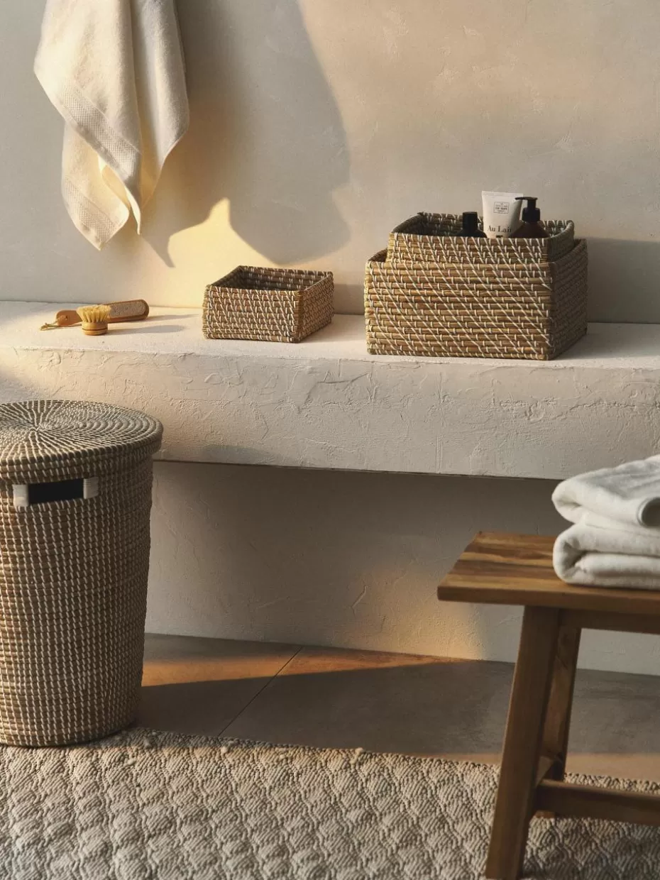 Boxen-Westwing Collection Aufbewahrungskörbe Aleya aus Seegras, 3er-Set Beige