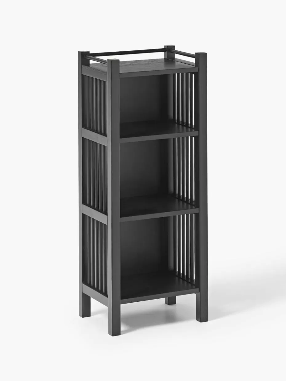 Badregale-Westwing Collection Badregal Drake aus Bambus Schwarz