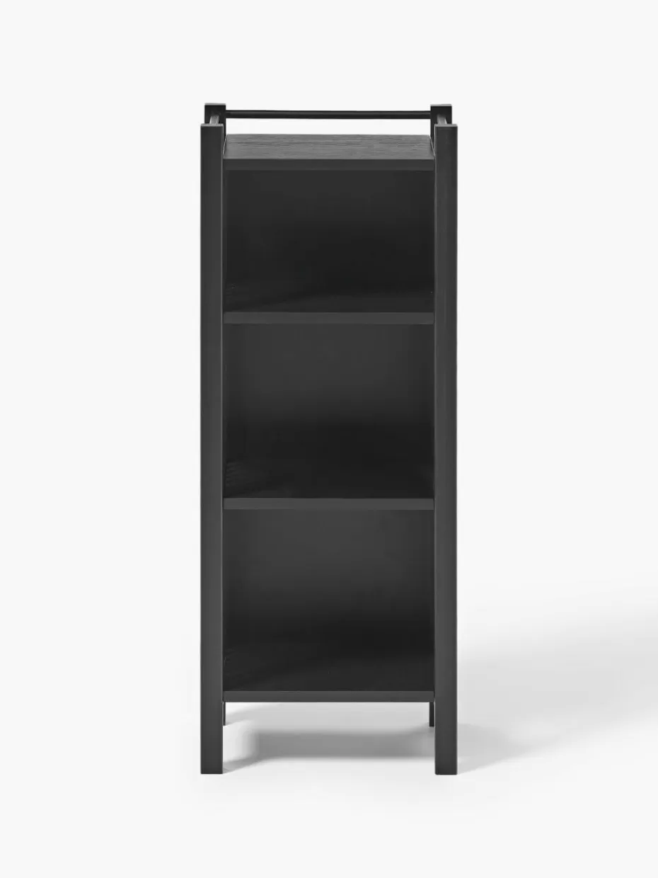 Badregale-Westwing Collection Badregal Drake aus Bambus Schwarz