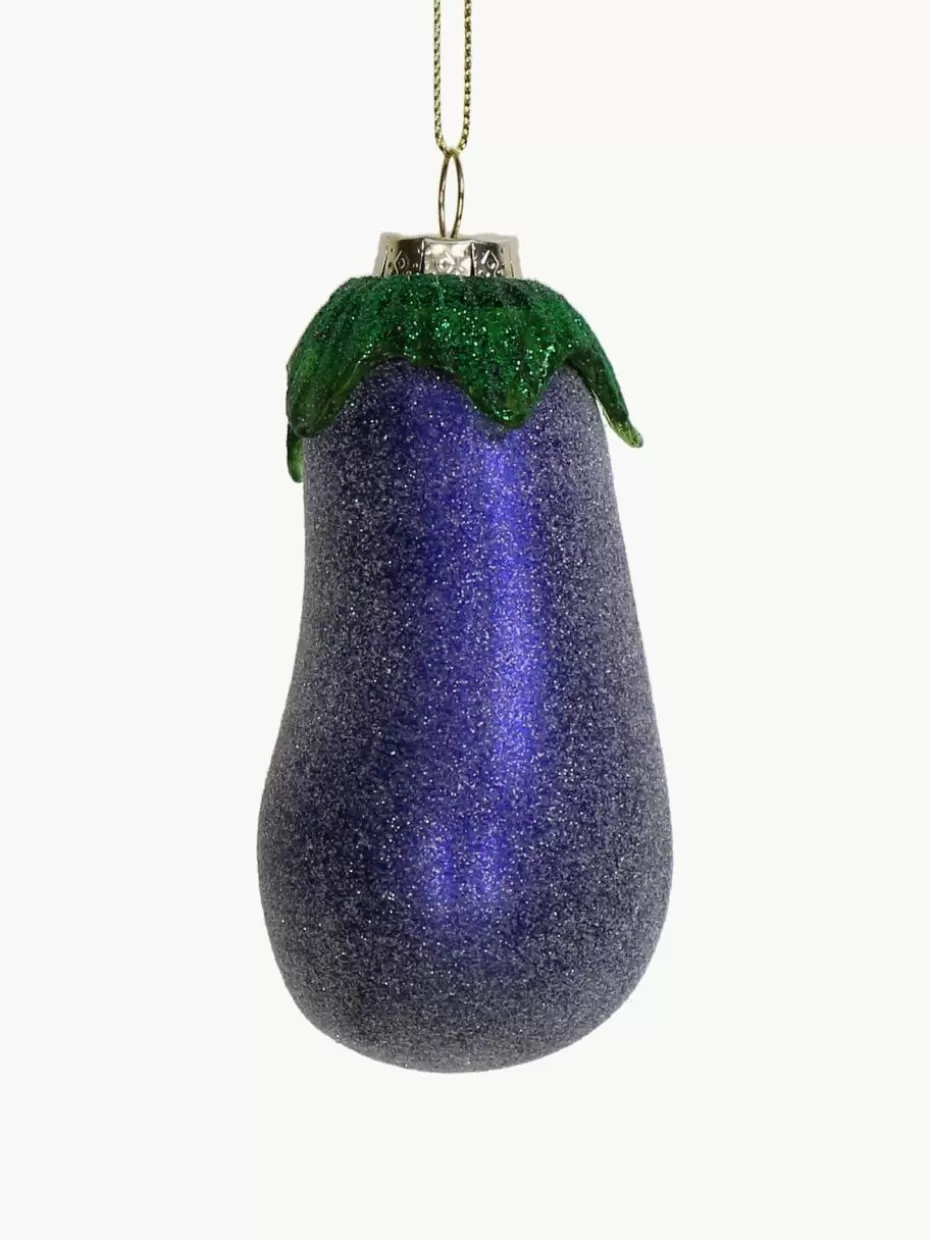 Weihnachtskugeln & Baumanhänger | Glow-Up-Westwing Baumanhänger Eggplant