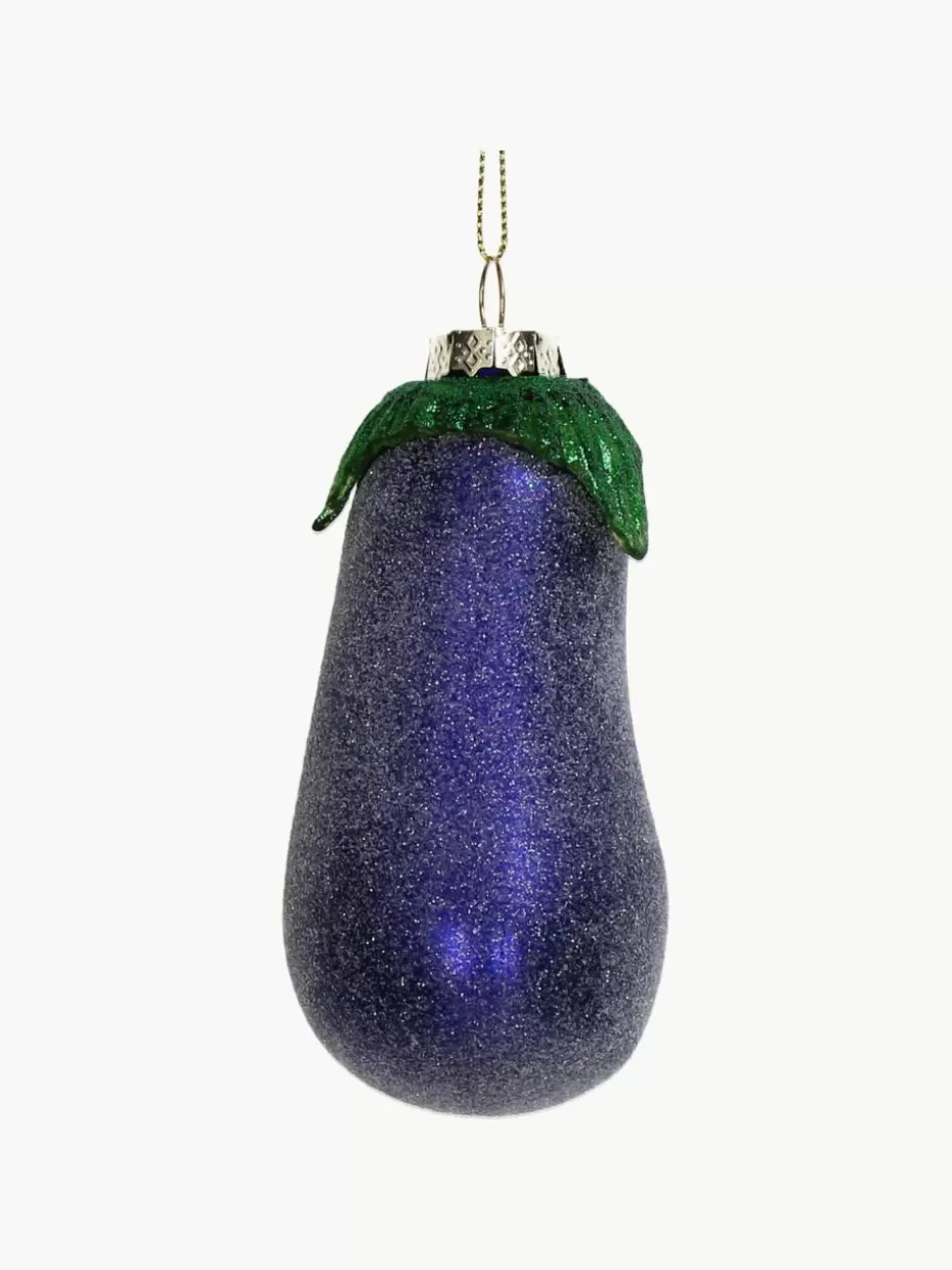 Weihnachtskugeln & Baumanhänger | Glow-Up-Westwing Baumanhänger Eggplant