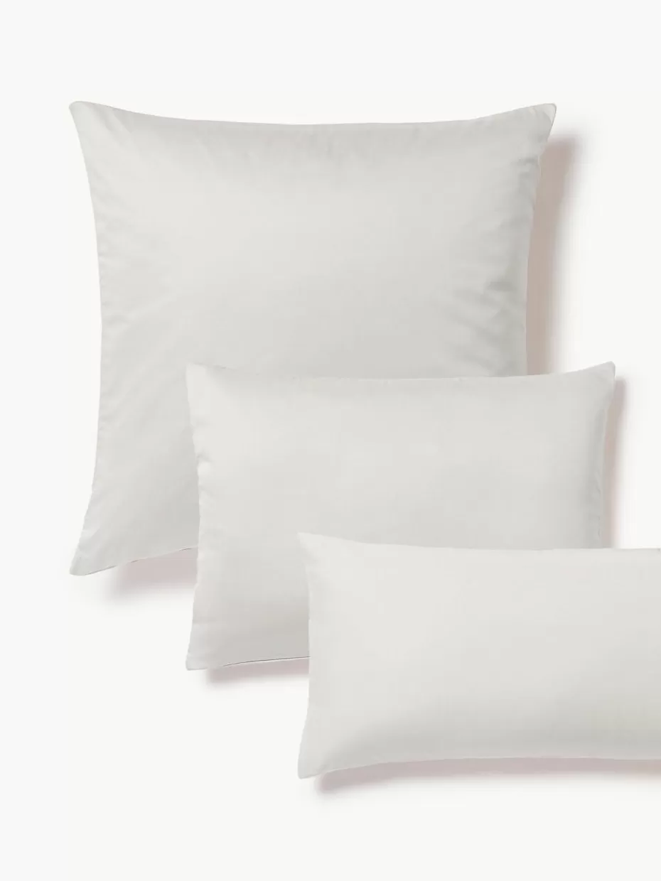 Kopfkissenbezüge-Westwing Collection Baumwollsatin-Kopfkissenbezug Comfort Hellgrau