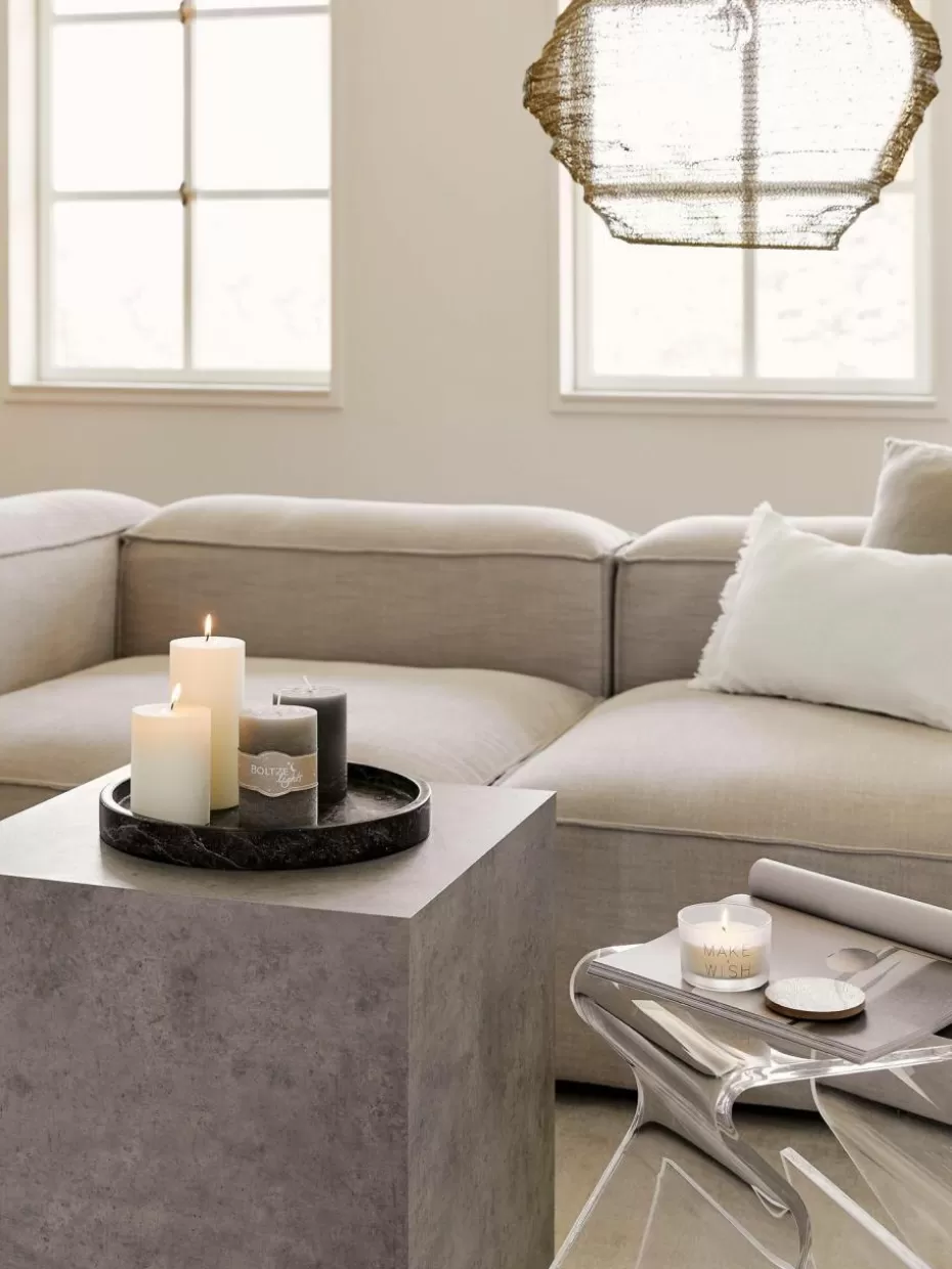 Couchtische-Westwing Collection Beistelltisch Lesley in Beton-Optik Beton-Optik Grau, matt