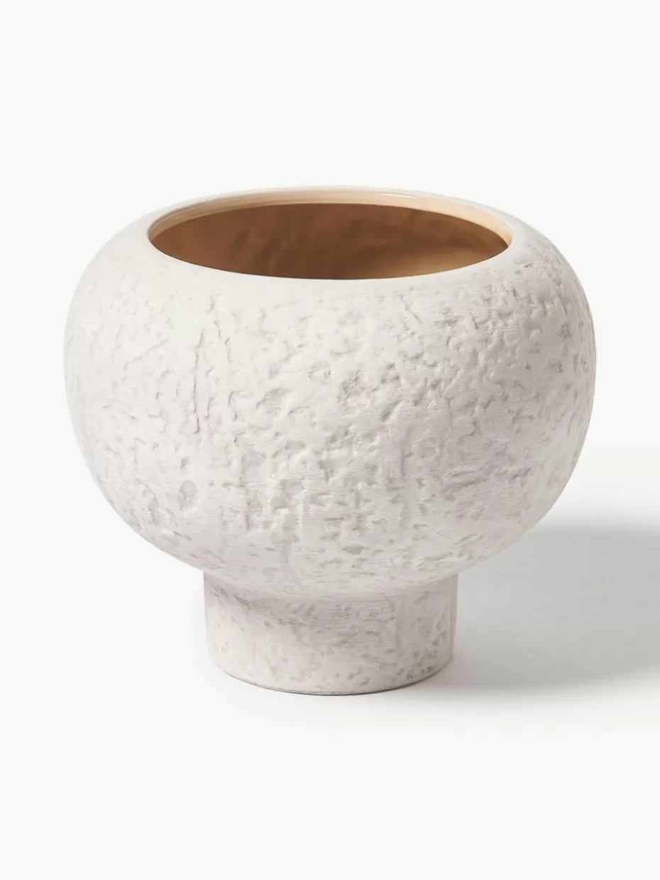 Blumentöpfe-Westwing Collection Übertopf Elm aus Steingut, H 24 cm