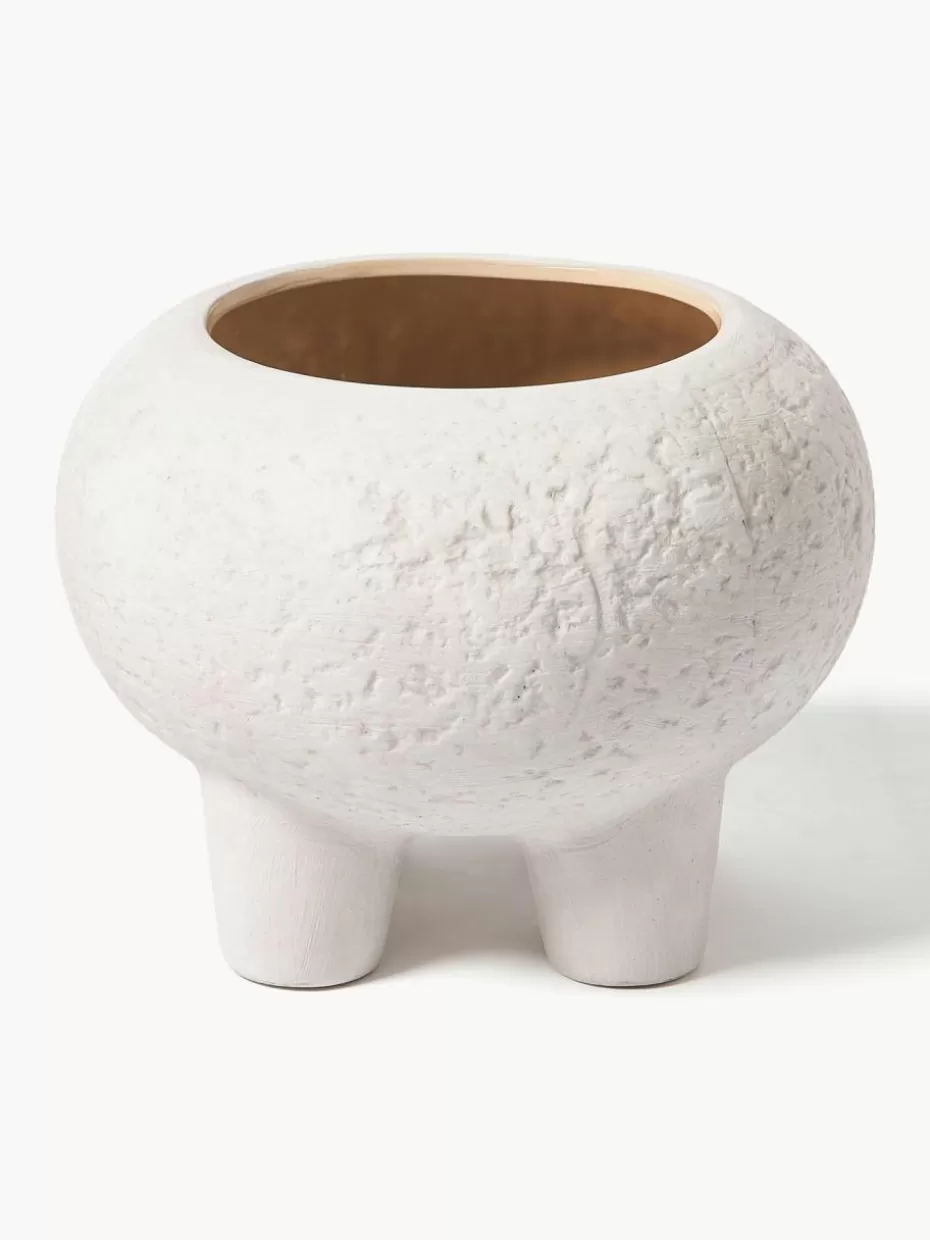 Blumentöpfe-Westwing Collection Übertopf Elm aus Steingut, H 27 cm