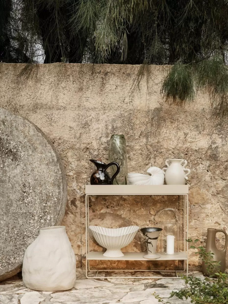 Blumentöpfe-ferm LIVING Übertopf Plant Box mit Ablage Hellbeige