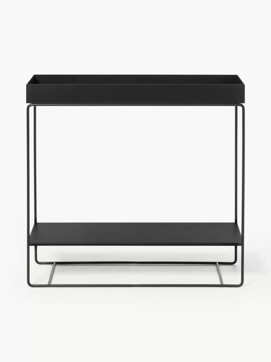 Blumentöpfe-ferm LIVING Übertopf Plant Box mit Ablage Schwarz