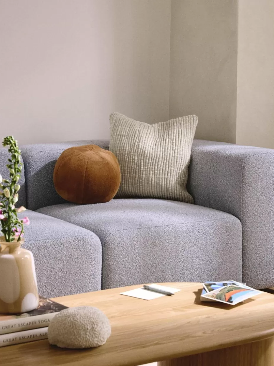Dekokissen-Westwing Collection Bestickte Woll-Kissenhülle Jaira Off White