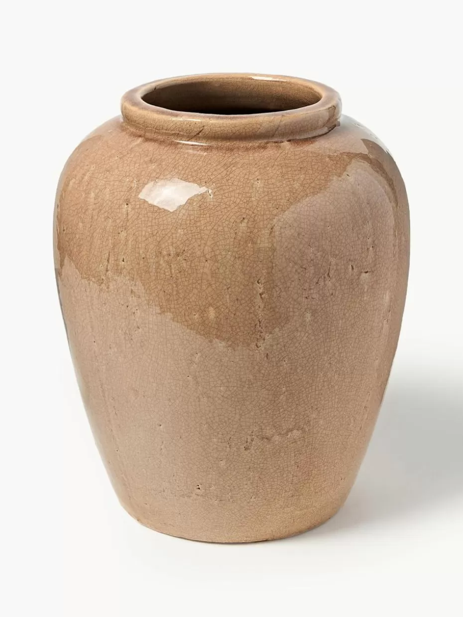 Vasen-Westwing Collection Bodenvase Veda aus Terrakotta, H 39 cm
