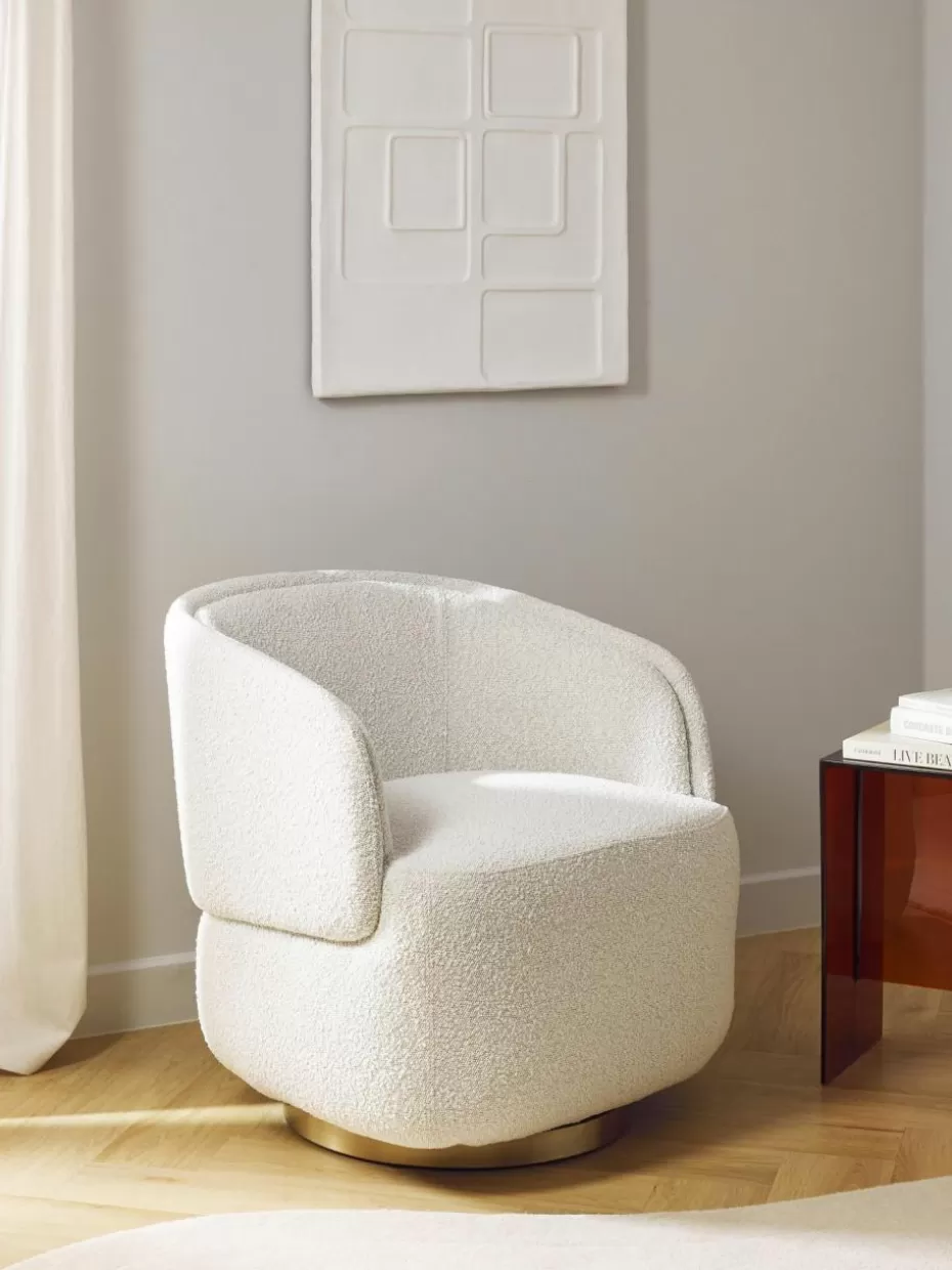 Sessel-Westwing Collection Bouclé-Drehsessel Irene
