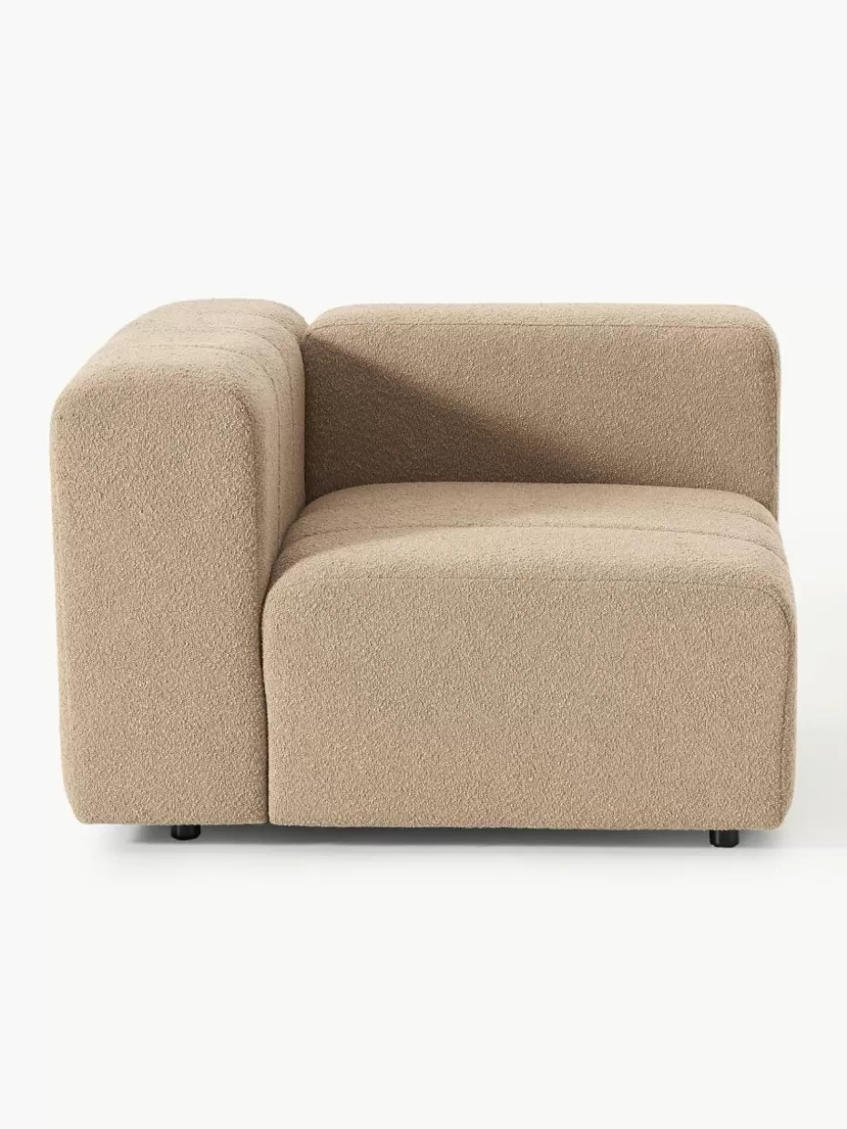 Sofaserien-Westwing Collection Bouclé-Eckmodul Lena Bouclé Beige