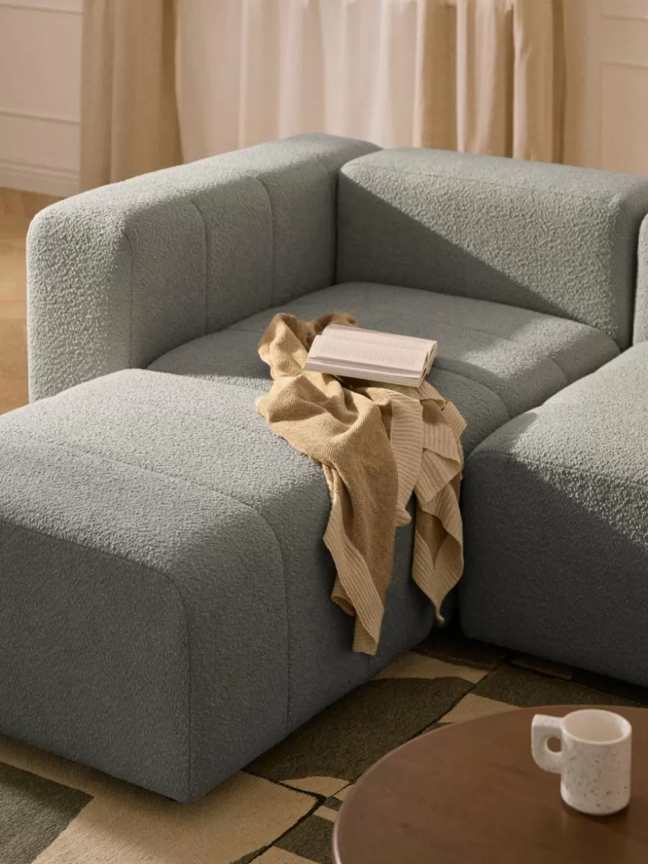 Sofaserien-Westwing Collection Bouclé-Eckmodul Lena Bouclé Grau