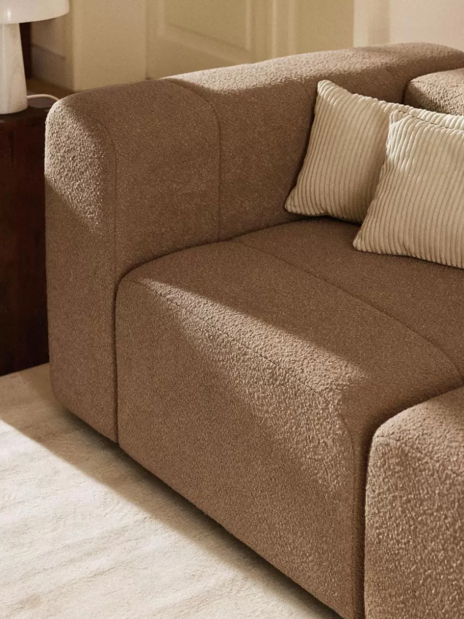 Sofaserien-Westwing Collection Bouclé-Eckmodul Lena Bouclé Beige
