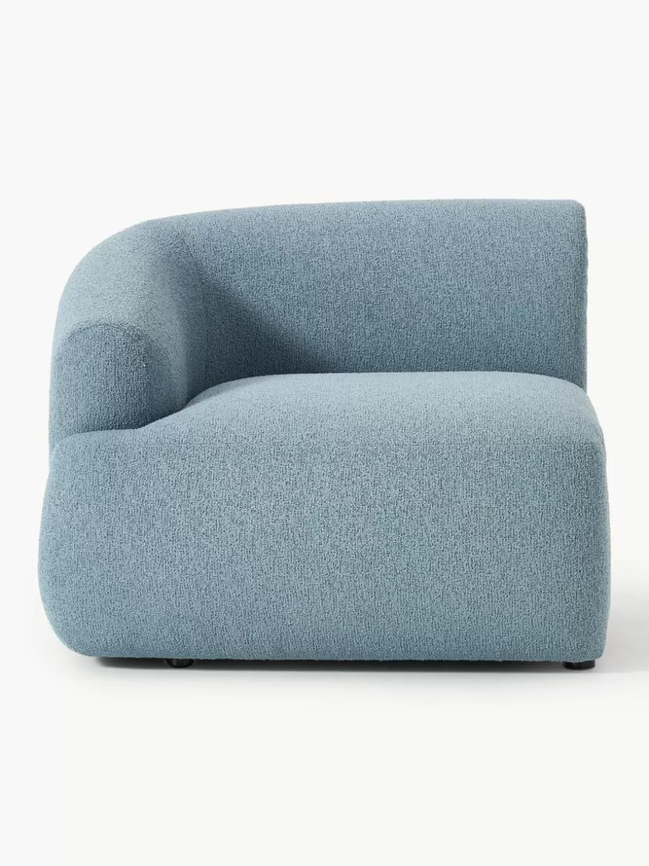 Sofas | Sofaserien-Westwing Collection Bouclé-Eckmodul Sofia Bouclé Blau