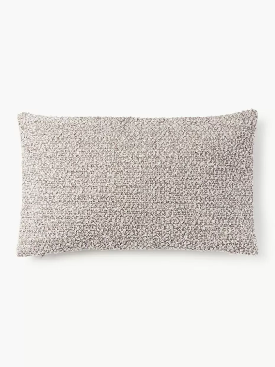 Dekokissen-Westwing Collection Bouclé-Kissenhülle Bellamie Bouclé Greige
