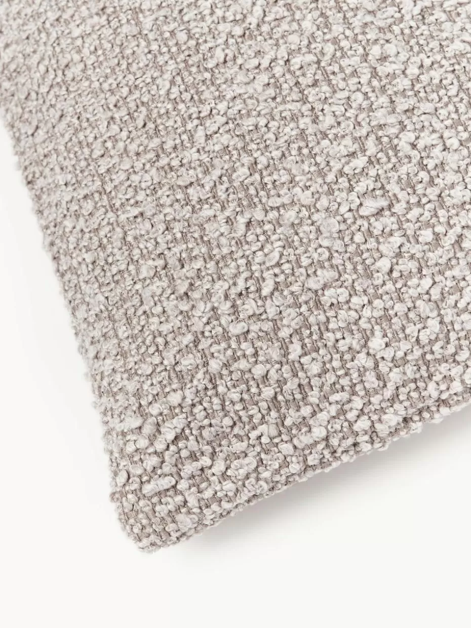 Dekokissen-Westwing Collection Bouclé-Kissenhülle Bellamie Bouclé Greige