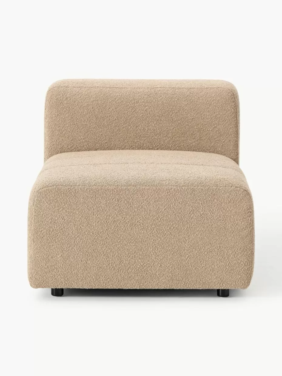 Sofaserien-Westwing Collection Bouclé-Mittelmodul Lena Bouclé Beige