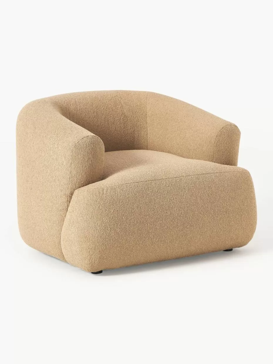 Sessel | Sofaserien-Westwing Collection Bouclé-Sessel Sofia Bouclé Beige