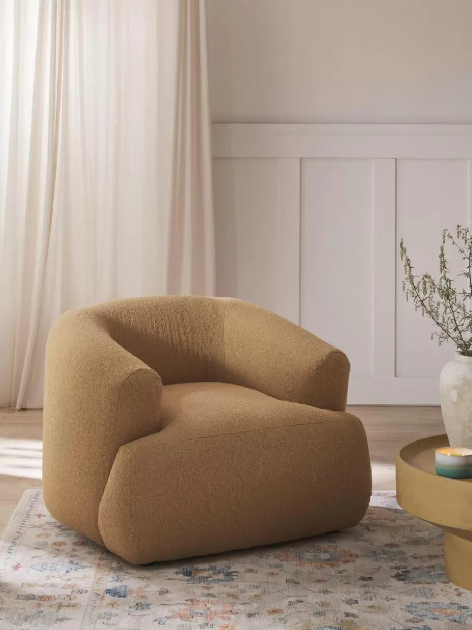 Sessel | Sofaserien-Westwing Collection Bouclé-Sessel Sofia Bouclé Beige