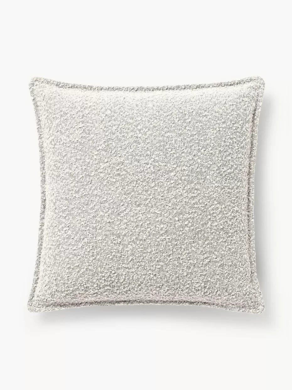 Sofakissen-Westwing Collection Bouclé-Sofa-Kissen Lennon Bouclé Off White