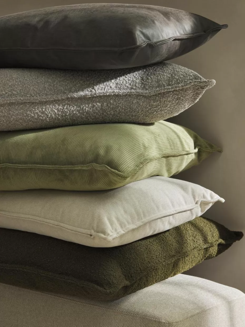 Sofakissen-Westwing Collection Bouclé-Sofa-Kissen Lennon Bouclé Taupe