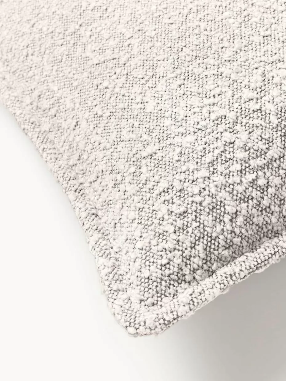 Sofakissen-Westwing Collection Bouclé-Sofa-Kissen Lennon Bouclé Off White