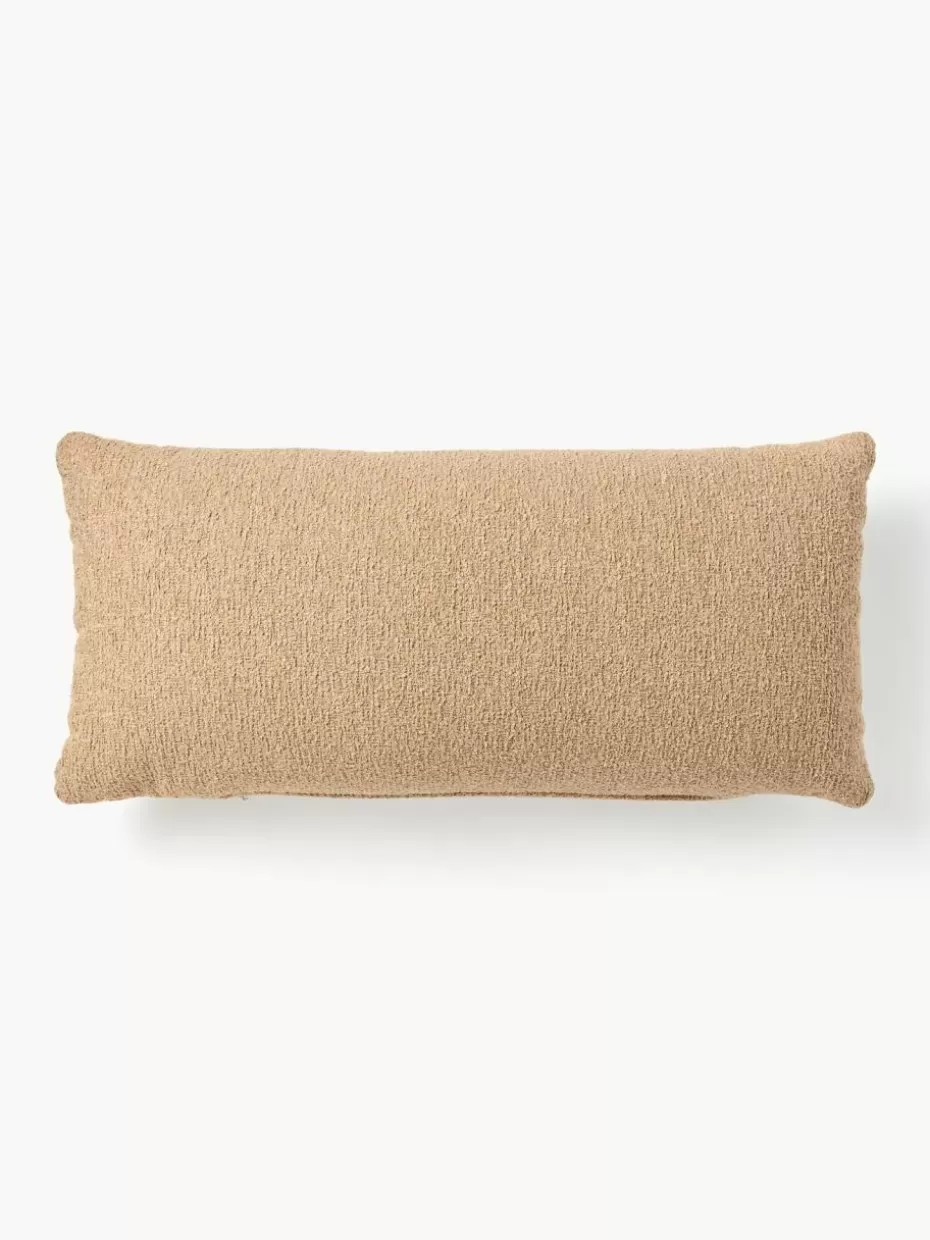 Sofakissen-Westwing Collection Bouclé-Sofa-Kissen Sofia Bouclé Beige