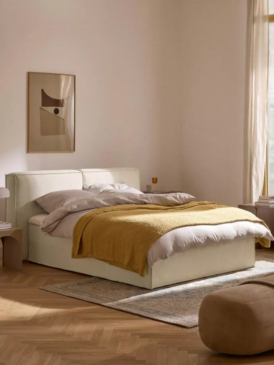 Betten-Westwing Collection Boxspringbett Lennon Webstoff Off White