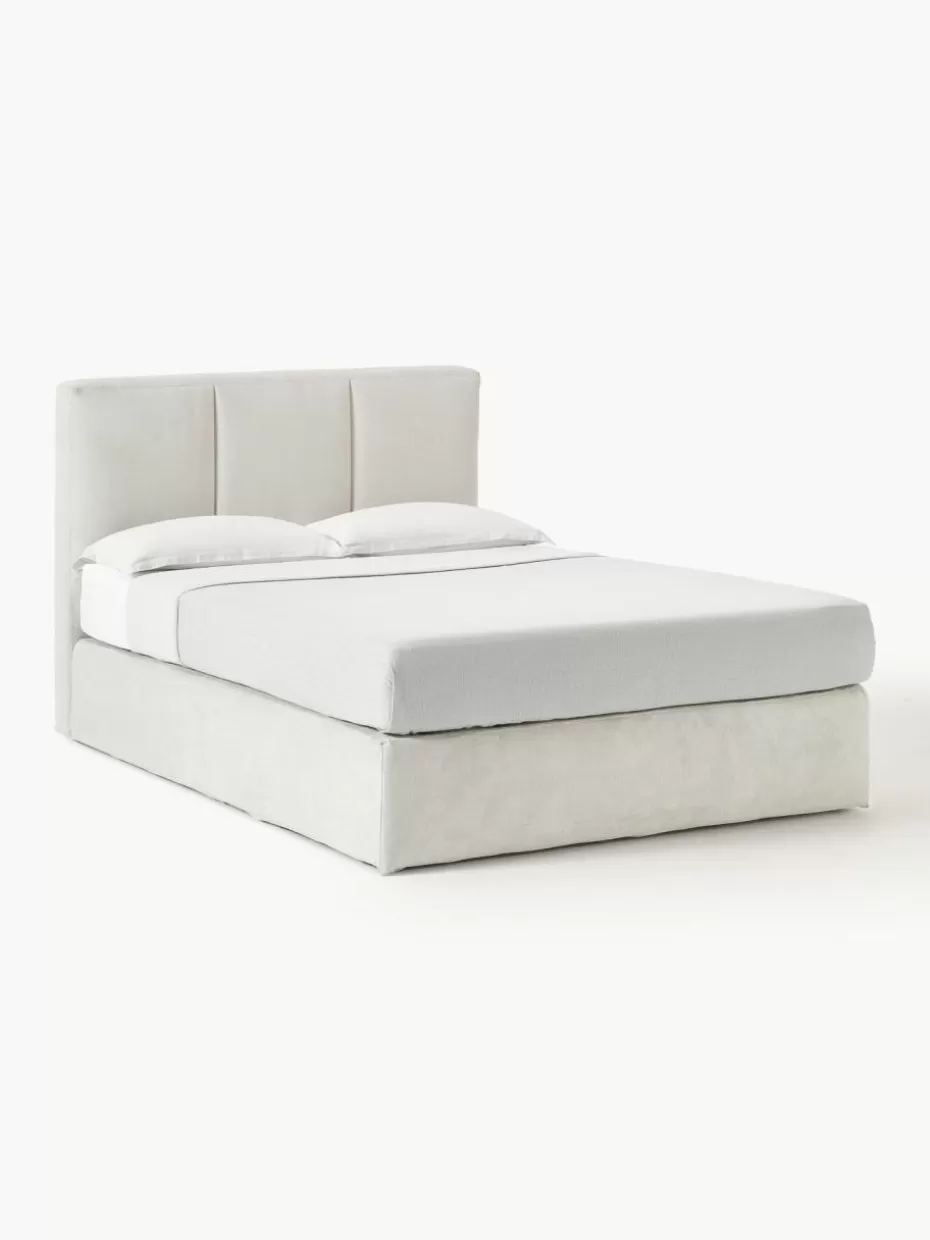Betten-Westwing Collection Boxspringbett Oberon Webstoff Hellbeige