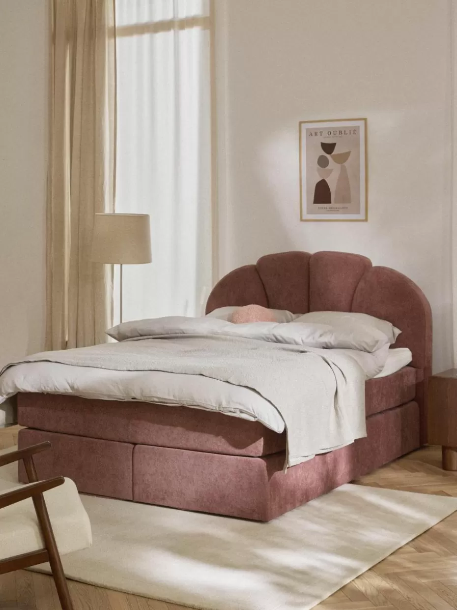 Betten-Westwing Collection Boxspringbett Romia Webstoff Mauve