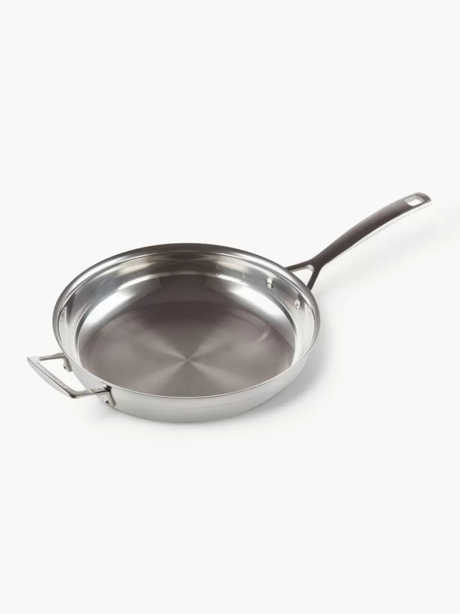 Pfannen-Le Creuset Bratpfanne Move mit Gegengriff aus 3-ply Edelstahl