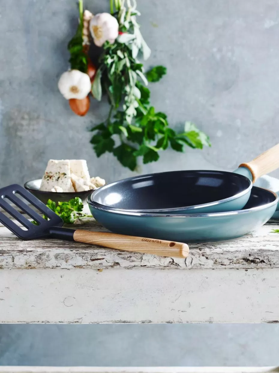Pfannen-GreenPan Bratpfannen Mayflower mit Pfannenschaufel, 3er-Set