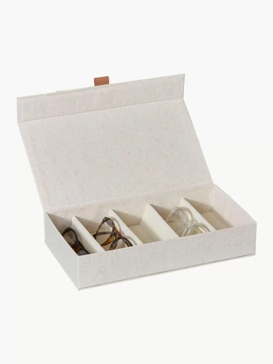 Boxen-Store It Brillenaufbewahrung Premium Hellbeige, Braun