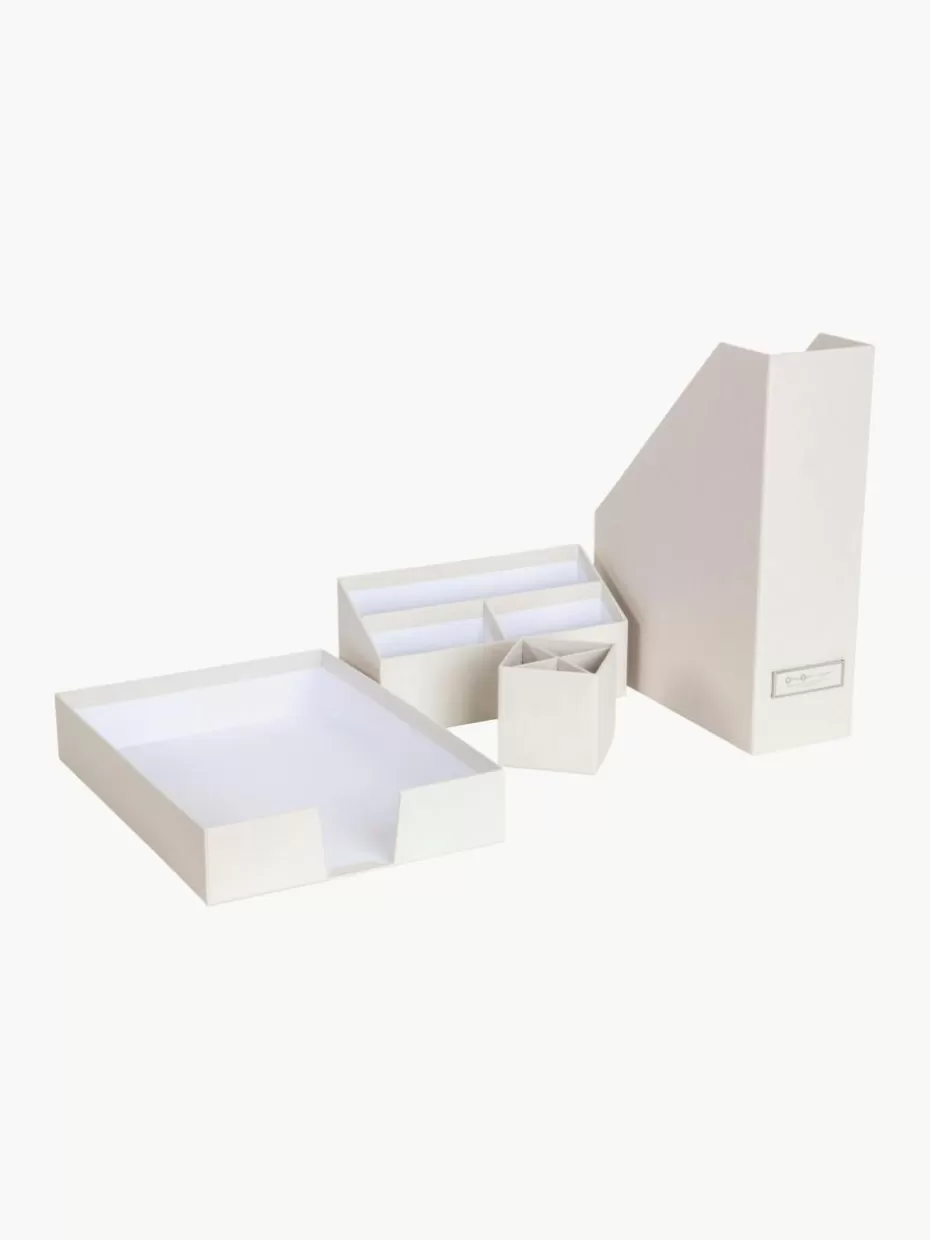 Bürobedarf-Bigso Box of Sweden Büro-Organizer Hugo, 4er-Set Off White