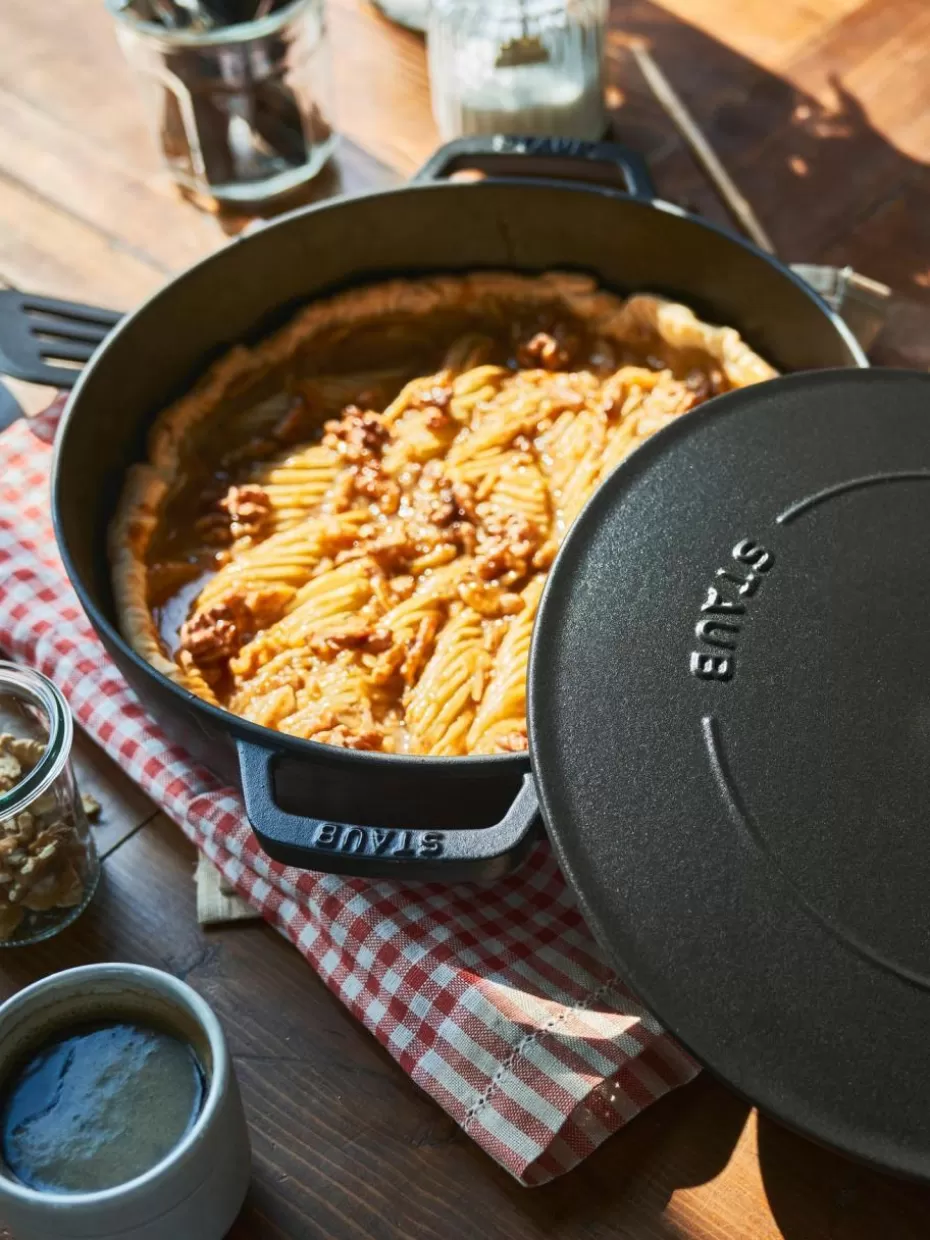 Töpfe-Staub Bräter Chistera aus Gusseisen Schwarz, matt