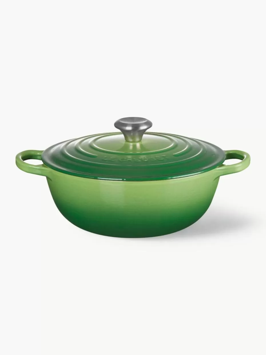 Töpfe-Le Creuset Bräter La Marmite Signature Collection aus Gusseisen Grüntöne, Silberfarben