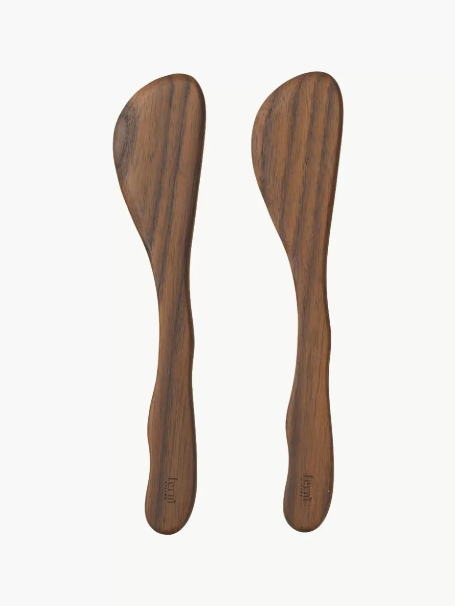Servierbesteck-ferm LIVING Buttermesser Cairn aus , 2 Stück Eschenholz
