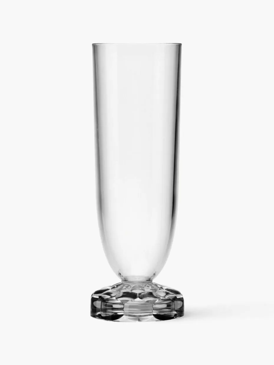 Champagner- & Sektgläser-Kartell Champagnergläser Jellies mit Strukturmuster, 4 Stück