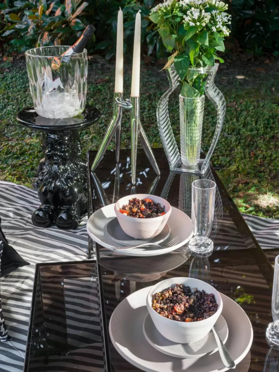 Champagner- & Sektgläser-Kartell Champagnergläser Jellies mit Strukturmuster, 4 Stück