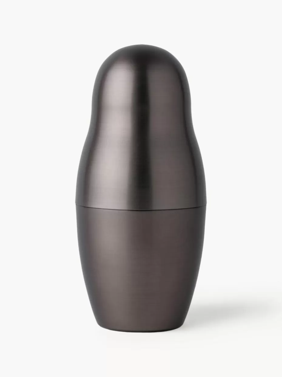 Küchenhelfer-knIndustrie Cocktail-Shaker Matrioska Dunkelgrau