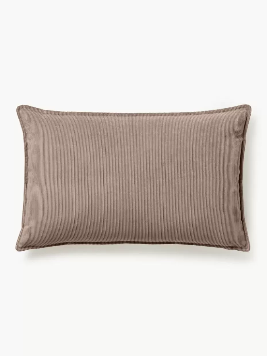Sofakissen-Westwing Collection Cord-Sofa-Kissen Lennon Cord Taupe