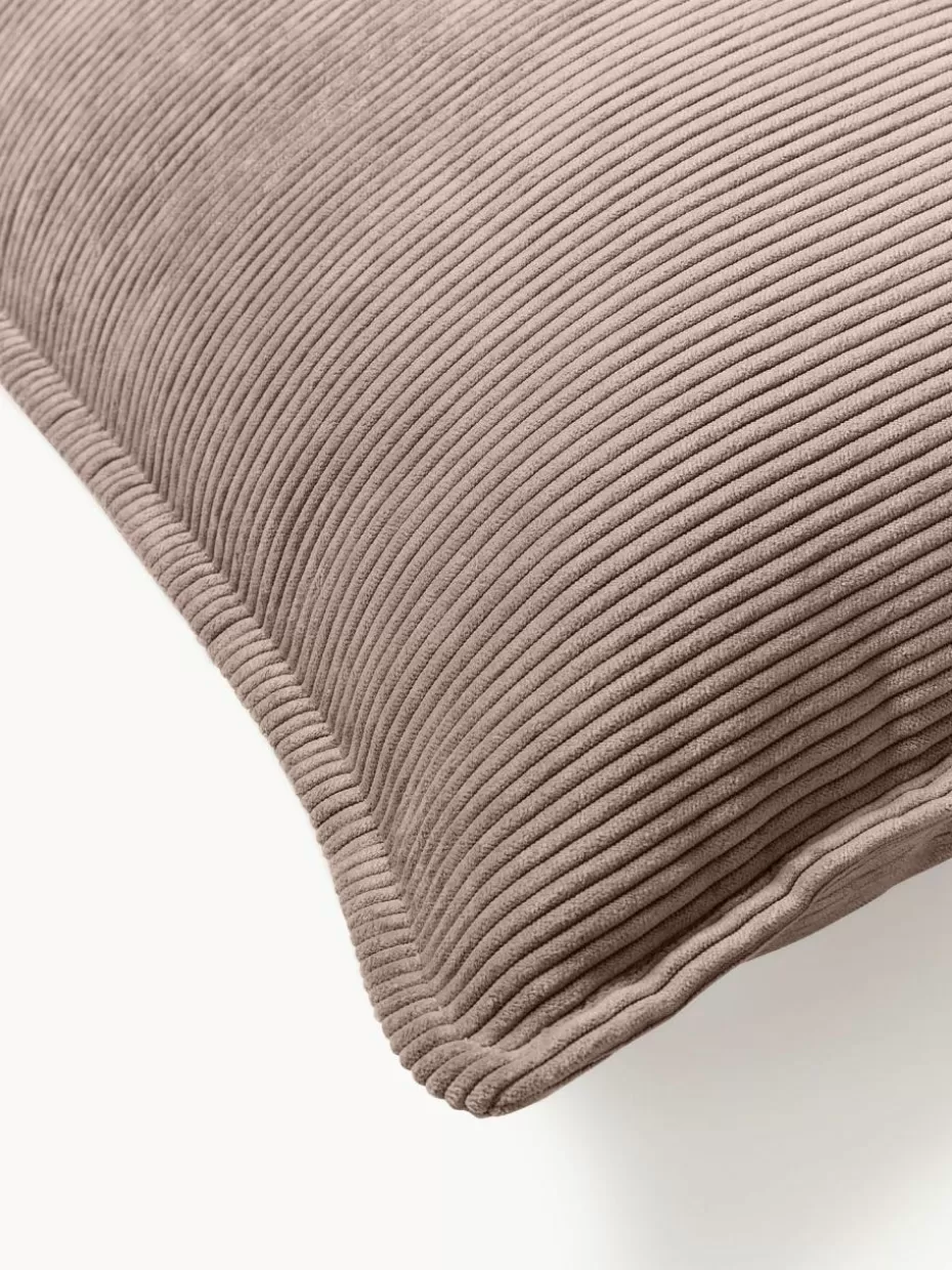Sofakissen-Westwing Collection Cord-Sofa-Kissen Lennon Cord Taupe