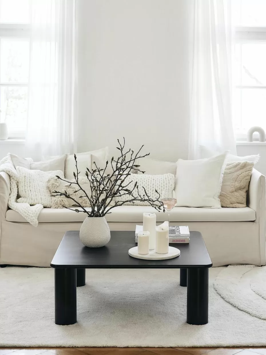 Couchtische-Westwing Collection Couchtisch Didi aus Eichenholz Eichenholz, schwarz lackiert